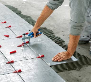 Tile installation tools and equipment