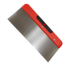 Plastic Handle Putty Knife, Red