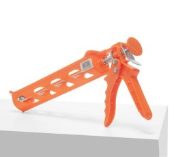 Orange Plastic Silicone Caulking Gun